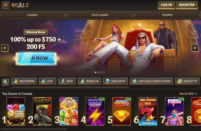 Realz casino Canada