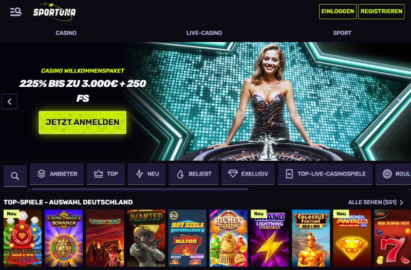 Sportuna casino Deutschland