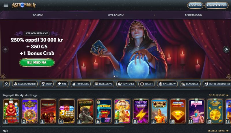 AstroMania Casino Norge