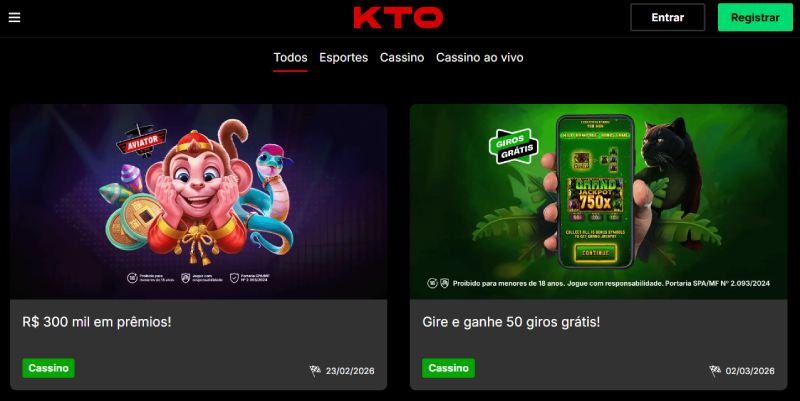 Cassino KTO Brasil